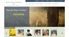 Desktop Screenshot of manesfuneralhome.com